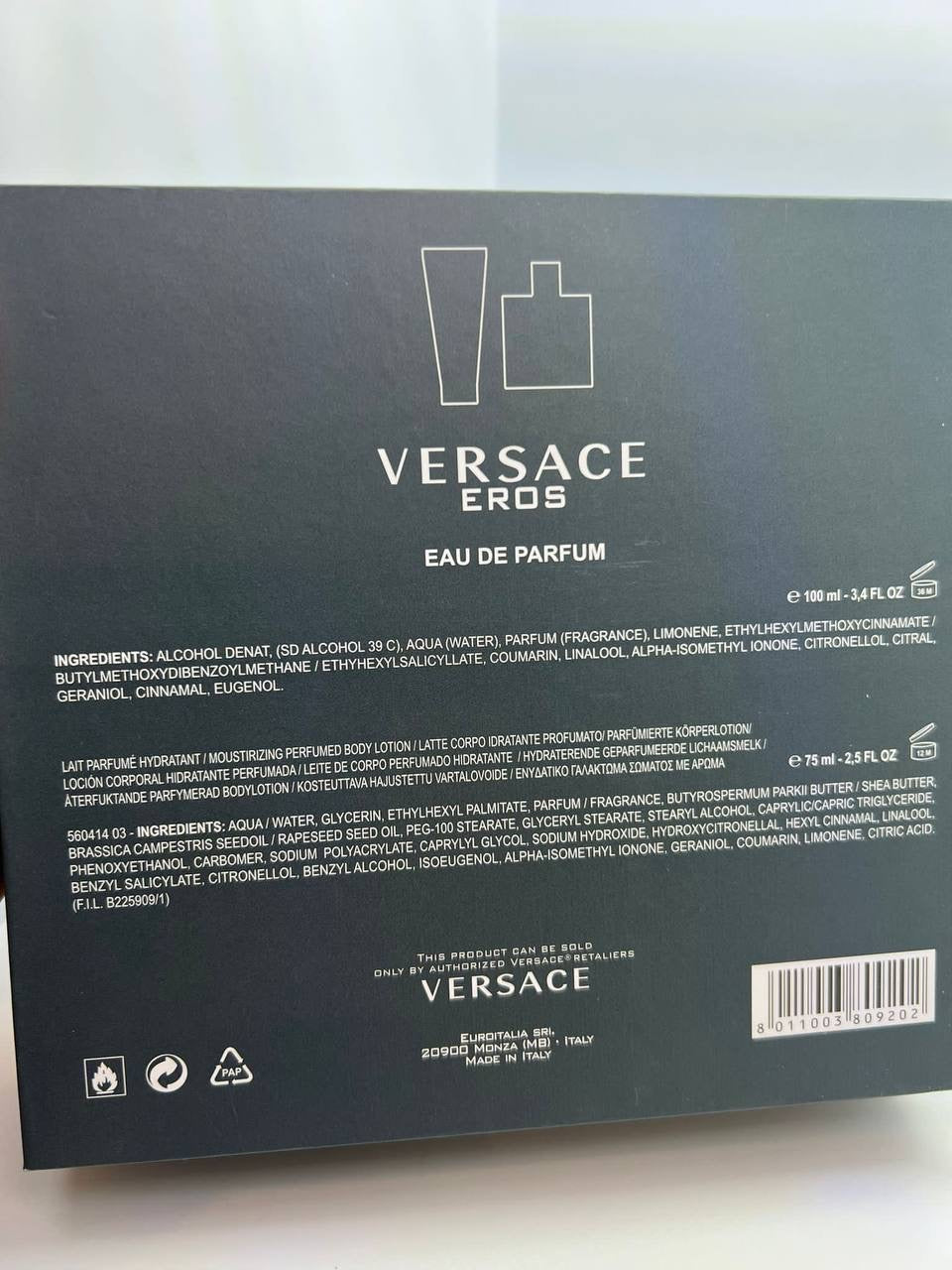 Cofanetto Versace Eros